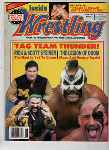 VINTAGE Jun 1991 Inside Wrestling Magazine Legion of Doom Steiners