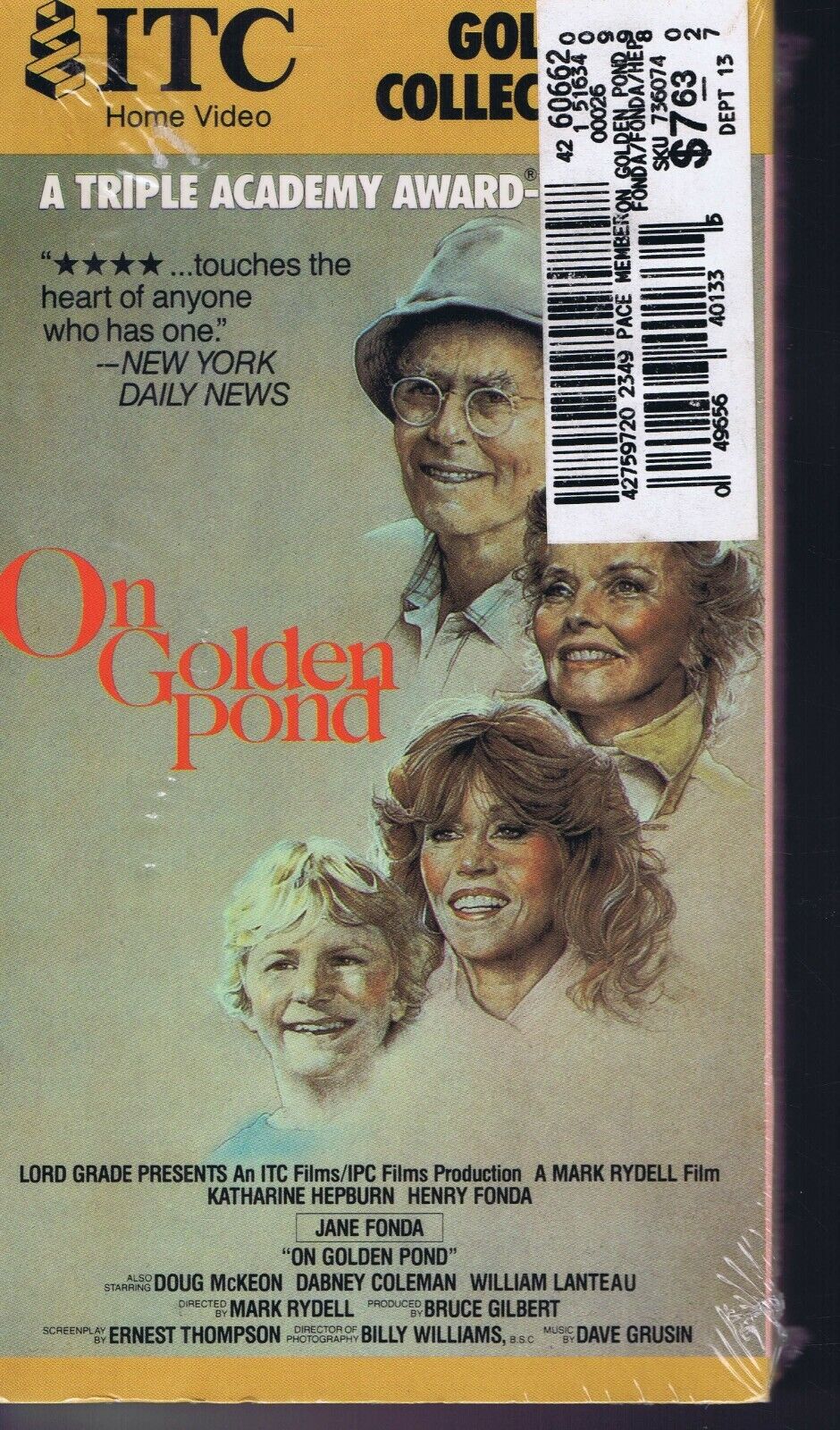 VINTAGE SEALED VHS On Golden Pond Katharine Hepburn Henry Fonda