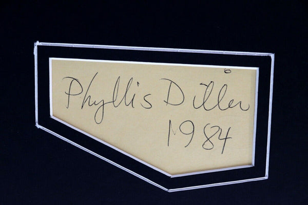 Phyllis Diller Signed Framed 16x20 Photo Display 