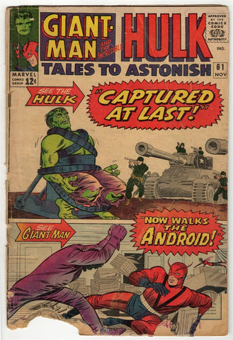 Tales to Astonish #61 ORIGINAL Vintage 1964 Marvel Comics 1st Glenn Talbot