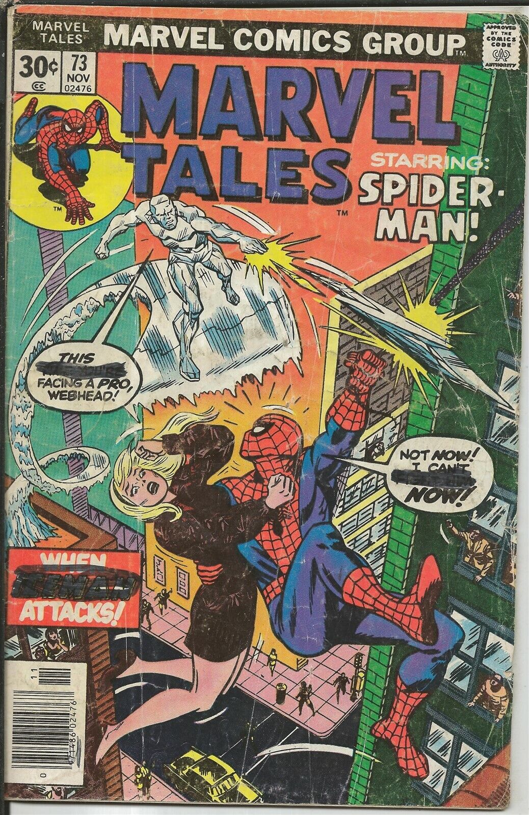 Marvel Tales #73 VINTAGE 1976 Marvel Comics Reprints Amazing Spider-Man 92 GGA