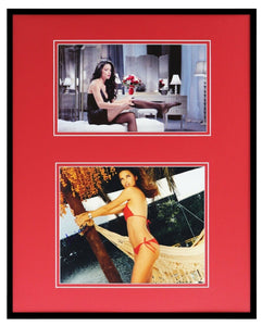 Adriana Lima Signed Framed 16x20 Bikini Stockings Lingerie Photo Set 