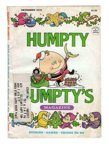 ORIGINAL Vintage Dec 1979 Humpty Dumpty Magazine for Little Children