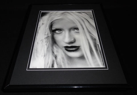 Christina Aguilera 2002 Closeup Framed 11x14 Photo Display