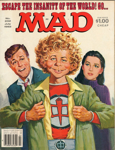 ORIGINAL Vintage 1982 Mad Magazine #232 Greatest American Hero