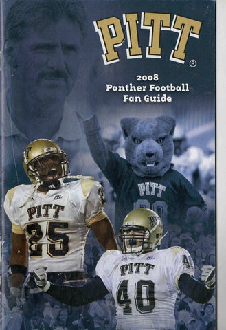 VINTAGE 2008 Pitt Panthers Football Fan Guide Lesean McCoy