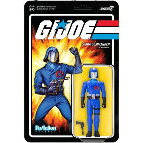 NEW 2022 Super7 G.I. Joe Cobra Commander (Navy) ReAction Action Figure