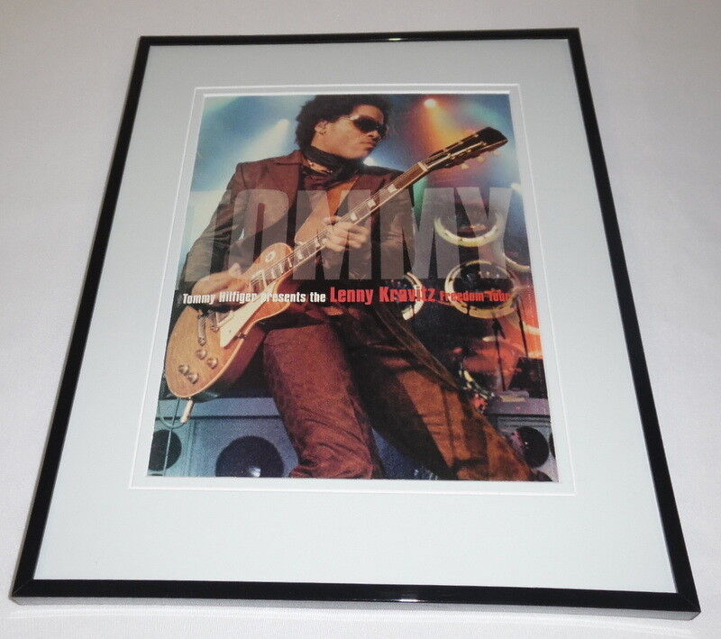 Lenny Kravitz 1999 Hilfiger Freedom Tour 11x14 Framed ORIGINAL Advertisement 