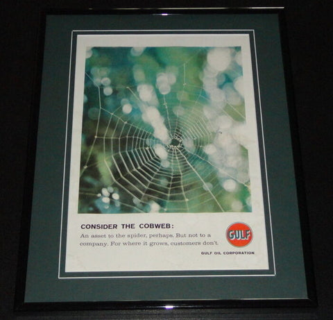 1959 Gulf Oil Corporation 11x14 Framed ORIGINAL Vintage Advertisement