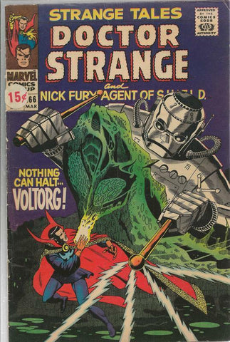 Strange Tales #166 ORIGINAL Vintage 1968 Marvel Comics Dr Strange Voltorg