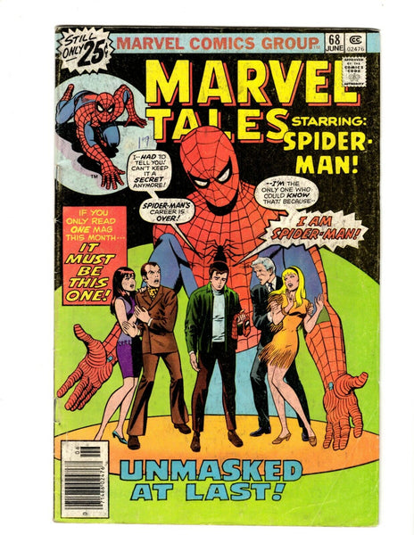 Marvel Tales #68 VINTAGE 1976 Marvel Comics Reprints Amazing Spider-Man 87