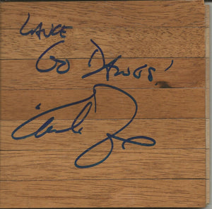 Mark Fox Signed 6x6 Floorboard Georgia Go Dawgs Inscription