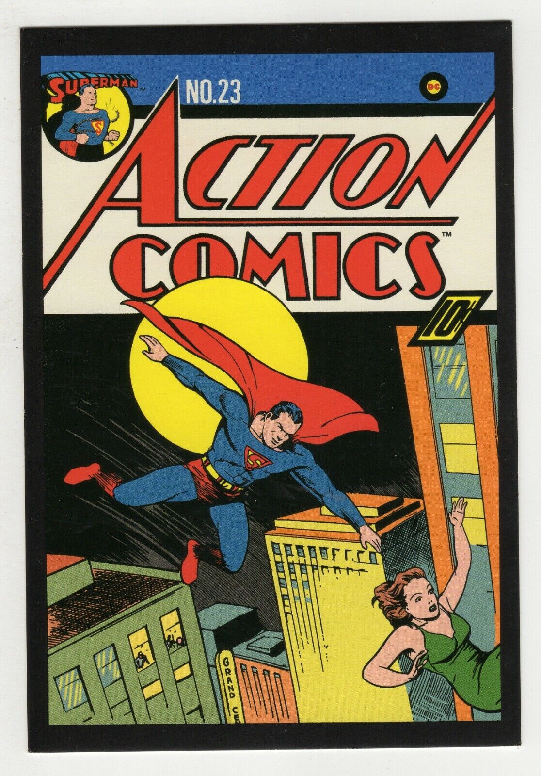 Action Comics #23 4x5" Cover Postcard 2010 DC Comics Superman