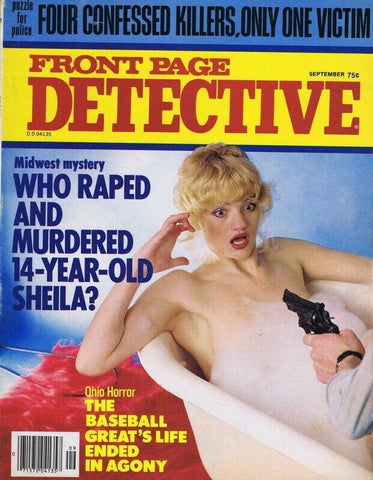 ORIGINAL Vintage Sep 1979 Front Page Detective Magazine GGA