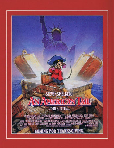 An American Tail 1986 ORIGINAL Vintage 11x14 Framed Advertisement 