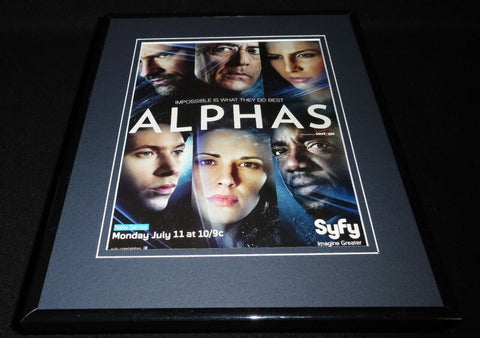 Alphas 2011 Syfy Framed 11x14 ORIGINAL Advertisement David Strathairn