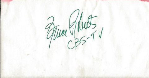 Bruce Roberts Signed Vintage Album Page CBS