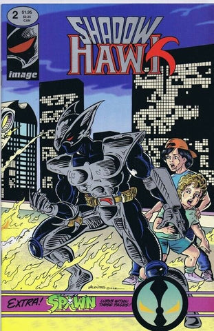 Shadowhawk #2 ORIGINAL Vintage 1992 Image Comics Spawn