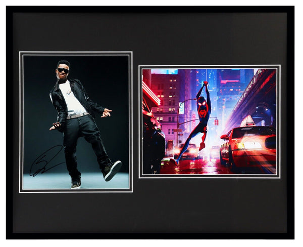 Shameik Moore Signed Framed 16x20 Photo Display AW Spider-Man Miles Morales