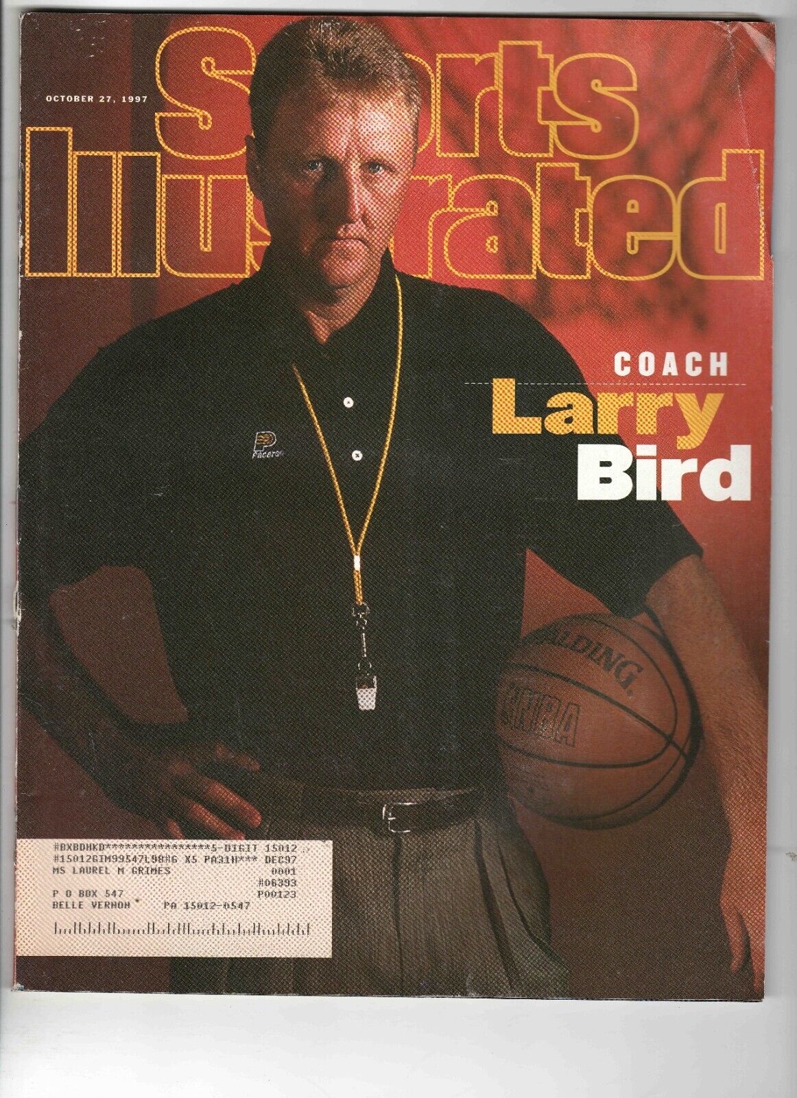 Oct 27 1997 Sports Illustrated Magazine Larry Bird Pacers