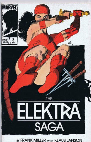 Elektra Saga #3 ORIGINAL Vintage 1984 Marvel Comics GGA