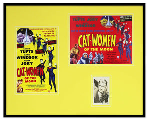 Sonny Tufts Signed Framed 16x20 Cat Women of the Moon Poster Photo Set