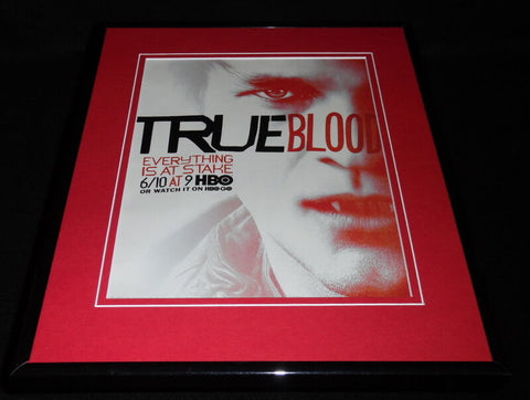 True Blood 2012 Framed 11x14 ORIGINAL Advertisement HBO