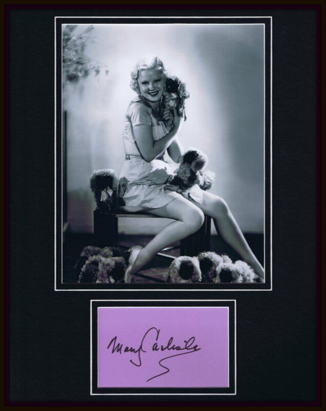 Mary Carlisle Signed Framed 11x14 Photo Display 