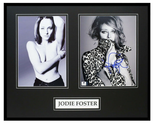 Jodie Foster Signed Framed 16x20 Photo Display Taxi Driver Silence of the Lambs