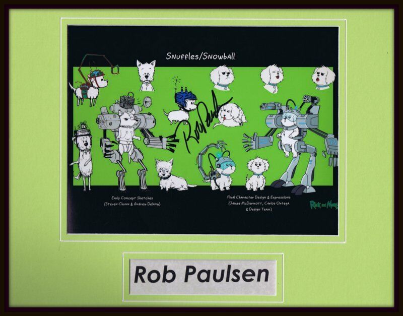 Rob Paulsen Signed Framed 11x14 Photo Display AW Rick & Morty