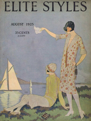 ORIGINAL Vintage August 1925 Elite Styles Magazine FRESH TO THE HOBBY!