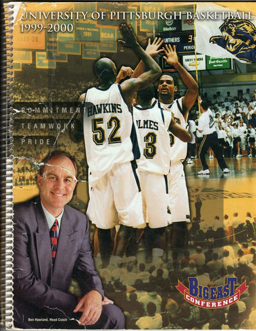 ORIGINAL Vintage 1999-2000 Pitt Panthers Basketball Media Guide 1st Ben Howland