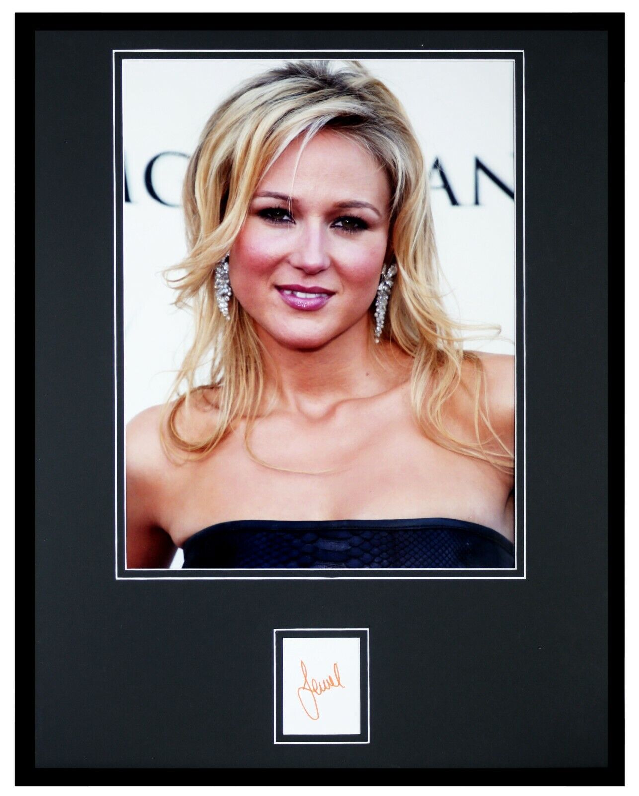 Jewel Kilcher Signed Framed 16x20 Photo Display JSA