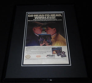 Nintendo Double Player 1989 Acclaim Framed 11x14 ORIGINAL Advertisement 