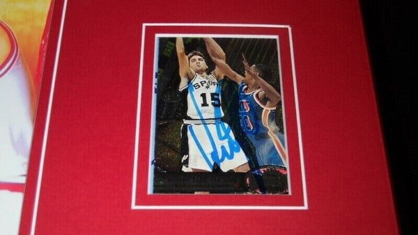 Vinny Del Negro Signed Framed 11x17 Photo Display w/ Jim Valvano NC State