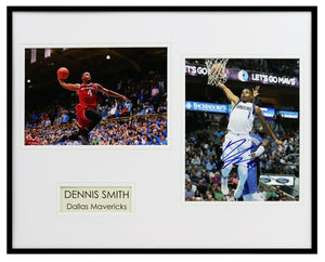 Dennis Smith Signed Framed 16x20 Photo Set Mavericks NC State