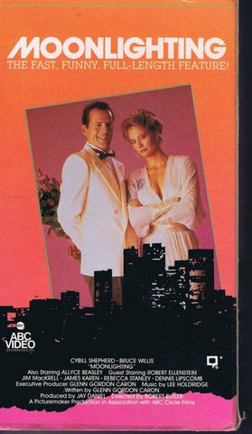 Moonlighting ABC VINTAGE VHS Cassette Bruce Willis Cybill Shepherd