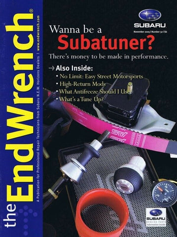 ORIGINAL Vintage Nov 2005 Subaru End Wrench Magazine Subatuner