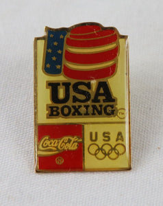 VINTAGE 1996 USA Boxing Coca Cola Olympic Pin