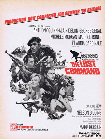 1966 The Lost Command ORIGINAL Vintage 9x12 Industry Ad Anthony Quinn 