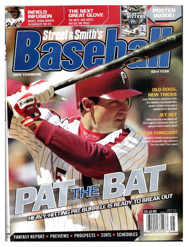 VINTAGE 2004 Street & Smith Baseball Preview Magazine Pat Burrell