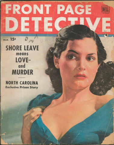 ORIGINAL Vintage March 1952 Front Page Detective Magazine GGA