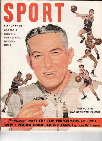 Feb 1951 Sport Magazine Nat Holman Ted Williams