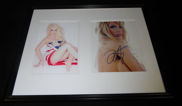 Daisy De La Hoya Signed Framed 16x20 Photo Set Daisy of Love