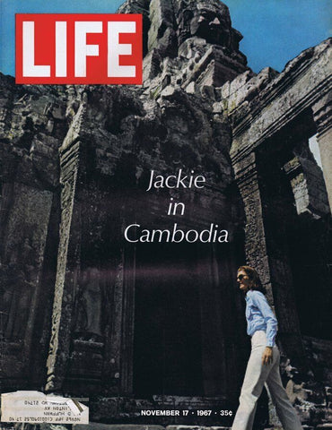 ORIGINAL Vintage Life Magazine November 17 1967 Jackie Kennedy in Cambodia