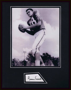 Roman Gabriel Signed Framed 11x14 Photo Display North Carolina Rams