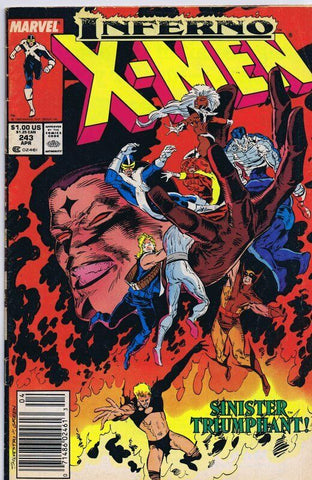 X Men #243 ORIGINAL Vintage 1989 Marvel Comics