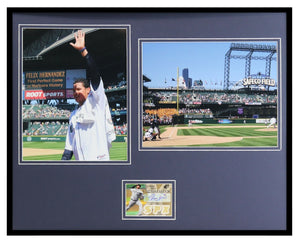 Felix Hernandez Signed Framed 16x20 Photo Display UDA Mariners