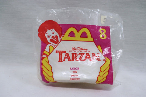 VINTAGE SEALED 1999 McDonald's Tarzan Sabor Action Figure