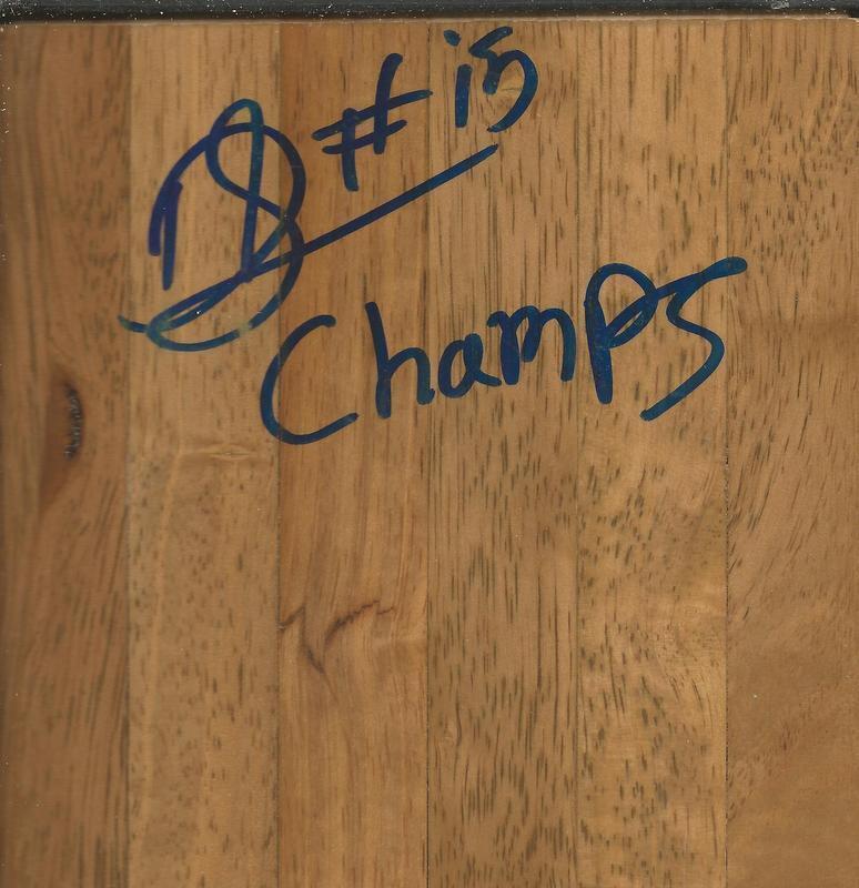 Durrell Summers Signed Floorboard Michigan State Champs Inscription MSU